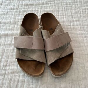 Birkenstock Kyoto Sandal Stone Coin Nubuck-Suede Leather EU 40 Women’s US 9